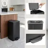 hjh OFFICE Odpadkový kôš 60 litrov Clean Step 4, odpadkový Náhľad obrázku produktu 2
