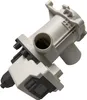 A washing machine drain pump with a filter is shown against a white background. Produktbild-Vorschau