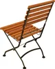 A single wooden and metal folding chair shown from a rear-diagonal angle against a white background. Produktbild-Vorschau