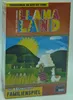A board game box with a colorful illustration of a landscape with llamas and ancient ruins. Produktbild-Vorschau