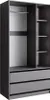 Vicco Kleiderschrank Elmo, 100 x 200 cm mit 2 Schubladen, Produktbild-Vorschau 1