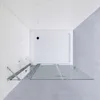 Glas walk in Duschwand mit Festteil，180° Produktbild-Vorschau 4