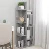 Bücherregal Betongrau 48x25,5x140 cm Holzwerkstoff (Farbe: Produktbild-Vorschau 8