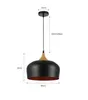 MasterLED Pendelleuchte Lumina Ø30cm Schwarz-Gold E27 – Produktbild-Vorschau 6