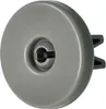 A single gray dishwasher basket wheel against a white background. Produktbild-Vorschau