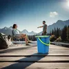 Cestovní toaleta WC kempování WC kbelík WC mobilní Náhled obrázku produktu 2