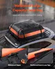 A waterproof cargo bag on a car's roof rack during a rain shower. Anteprima dell’immagine prodotto