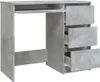 Scrivania grigio cemento 90x45x76 cm materiale a base di Anteprima dell’immagine prodotto 17