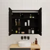 LED Spiegelschrank 80x70 cm mit Rasier-Steckdose Drei Produktbild-Vorschau 3