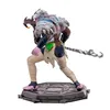 A detailed figurine of a fantasy character, likely from a video game, posed dynamically on a decorative base. Produktbild-Vorschau