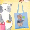 Mr. & Mrs. Panda Tote Bag Schaffner Herz - Sky Blue - Produktbild-Vorschau 2
