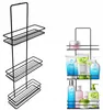 SEPIO Duschablage Schwarz, Badezimmer Organizer Drei Produktbild-Vorschau 3