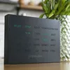 BoxClock Black Edition – LED Wortuhr für Tisch & Wand – Produktbild-Vorschau 2