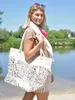 styleBREAKER Große Strandtasche mit Metallic Leo Print | Produktbild-Vorschau 6
