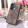 Infinix Hot 20 Play Hülle, Schmetterling Prägung Flip Leder Produktbild-Vorschau 4