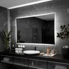 Badspiegel mit LED Beleuchtung und Touch-Schalter - Lisbon Produktbild-Vorschau 5