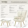 tectake® Sessel Hygge gepolstert Produktbild-Vorschau 6