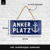 LANOLU Retro Blechschild Ankerplatz, geprägt gestanzt mit Produktbild-Vorschau 5