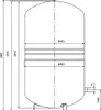 Membran Druckausdehnungsgefäß MAG-H 140 Liter Heizung Druck Produktbild-Vorschau 2