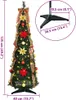 vidaXL Arbre de Noël artificiel avec 50 LED Vert 125 cm PVC Voir les images du produit 8