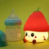 Červené noční světlo pro děti, roztomilá silikonová Náhled obrázku produktu 2
