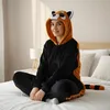 Onesie Kigurumi Pyjama Kostüm für Erwachsene Roter Panda S: Produktbild-Vorschau 3