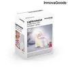 The image shows the retail packaging of a multicolor LED dinosaur lamp called Lightosaurus. Voir les images du produit