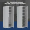 Kleiderschrank, Drehtürenschrank 2-türig, 90cm breit, matt, Produktbild-Vorschau 2