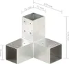 vidaXL Connecteur de poteau 4 pcs. Forme Y Métal galvanisé Voir les images du produit 6