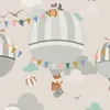Muralo Vlies Fototapete für Kinderzimmer LUFTBALLONS Tiere Produktbild-Vorschau 6