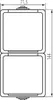 TEKNO Hermetische Doppelsteckdose 2x2P+0 vertikal mit Produktbild-Vorschau 3