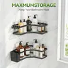 Duschablage Ohne Bohren, 4 Pcs Schwarz (SM+2) Duschregal, Produktbild-Vorschau 3