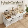 HOMCOM Sideboard Küchenschrank mit 4 Türen und 2 Produktbild-Vorschau 5