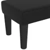 Panca nera 70x30x30 cm in Pelle finta Anteprima dell’immagine prodotto 5