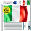 MONZANA® Fahnenmast 6,5m Seilzug Bodenhülse inkl. Italien Produktbild-Vorschau 1