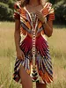 ASKSA Dámské letní šaty Ležérní letní boho šaty Elegantní Náhled obrázku produktu 2