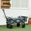 SUGIFT klappbar, Bollerwagen mit Kühltasche, Säulenrahmen, Produktbild-Vorschau 4