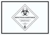 Schild Ansteckungsgefahr Symbol Infectious Substance A4 Produktbild-Vorschau 1