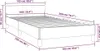 vidaXL Cadre de lit sans matelas gris foncé 100x200 cm Voir les images du produit 7