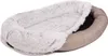 A pet bed with a fluffy interior and a plush exterior. Produktbild-Vorschau