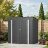 BEALIFE Metall-Gerätehaus 195x130x180 cm mit Bodenrahmen & Produktbild-Vorschau 9