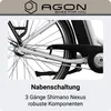 Agon Aurora 28 Zoll E-Bike telegrey Produktbild-Vorschau 6