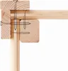 Diagram showing how to join wooden beams with screws. Produktbild-Vorschau