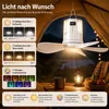 Camping Deckenventilator Akku 10800mAh LED Licht, tragbarer Produktbild-Vorschau 5