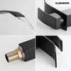 ROSA | Premium hohe Wasserfall Badarmatur Schwarz | Hotel Produktbild-Vorschau 8