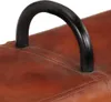 vidaXL Bank Turnbock-Design Braun 110 cm Echtleder Produktbild-Vorschau 13