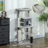 PawHut, mačací strom s odkladacím priestorom, výška 132 cm, Náhľad obrázku produktu 7