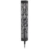 A black, square-shaped solar garden light with a decorative tree branch pattern. Produktbild-Vorschau