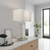 Lindby Tischleuchte Sigurd, weiß, Stoff, Höhe 54cm, E27 Produktbild-Vorschau 3