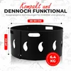 Muntel Funkenschutz Feuerschale Ø 60 x 27 cm Schwarz, Produktbild-Vorschau 7